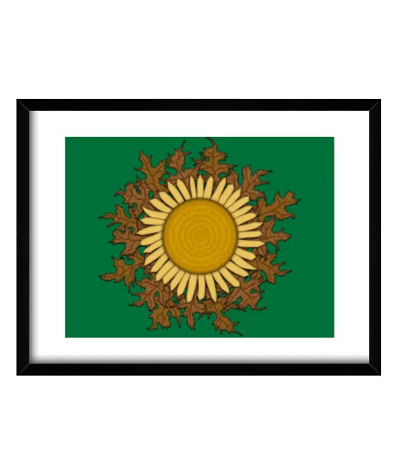 Quadro con cornice orizzontale eguzkilore 1