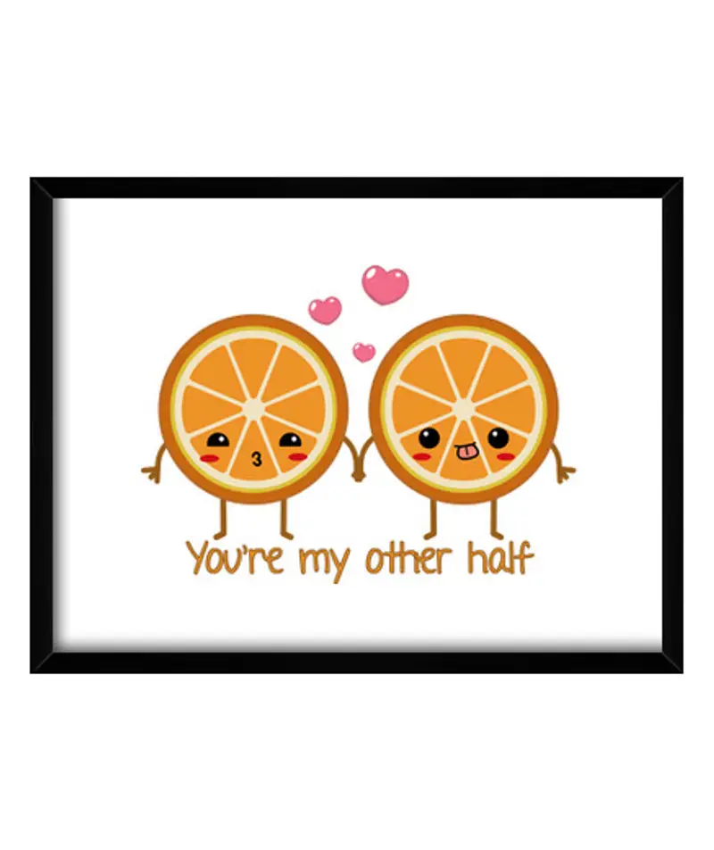 Quadro con cornice orizzontale yourre mia altra half