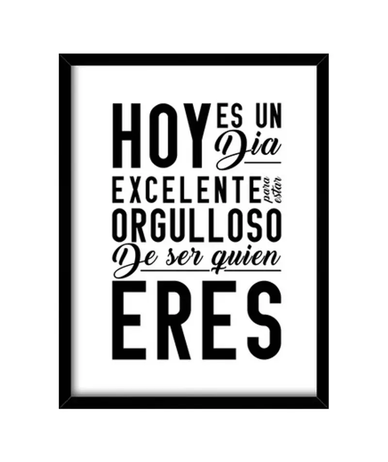 Quadro con cornice verticale citazione i