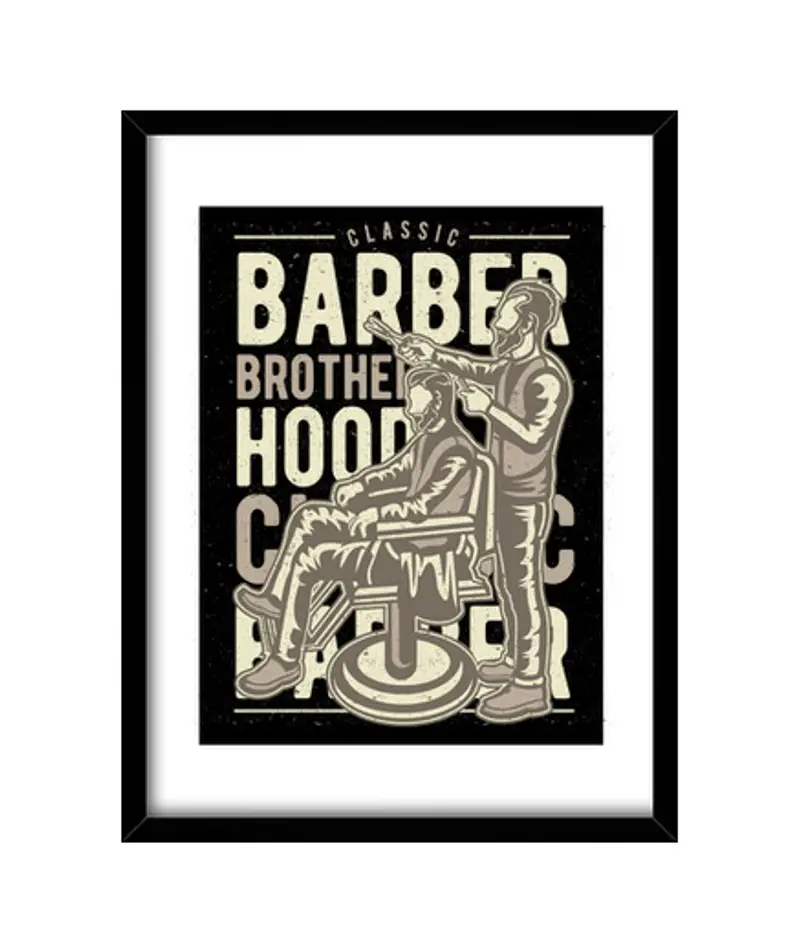 Quadro con cornice verticale fratleinza del barbirra