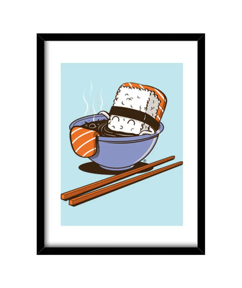 Quadro con cornice verticale jacuzzi food