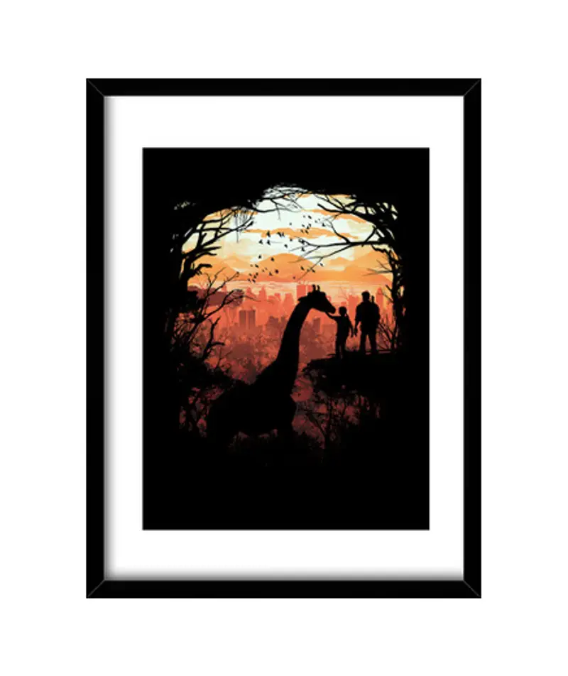 Quadro con cornice verticale l' last of noi