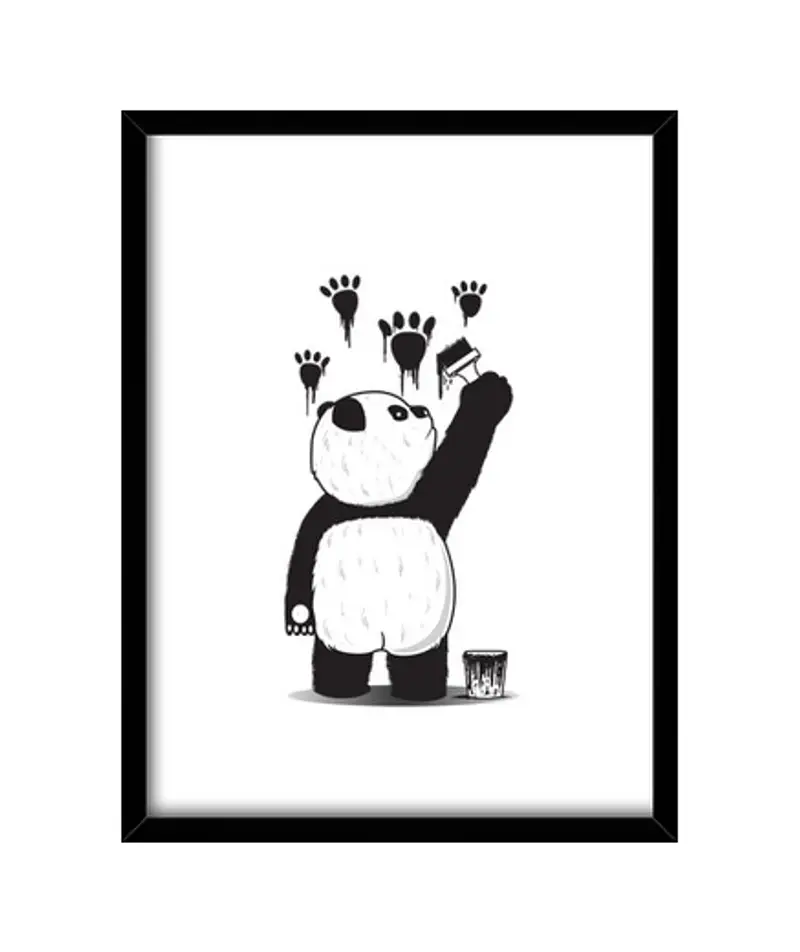 Quadro con cornice verticale pandalism