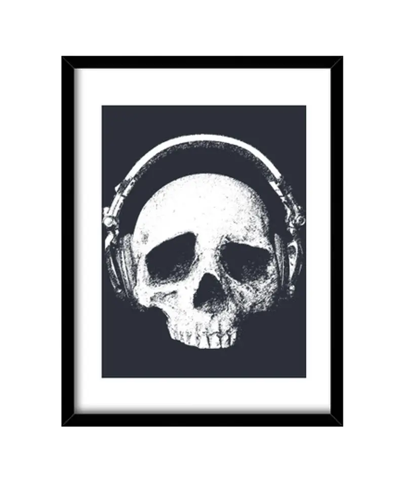 Quadro con cornice verticale stimolazione uditiva