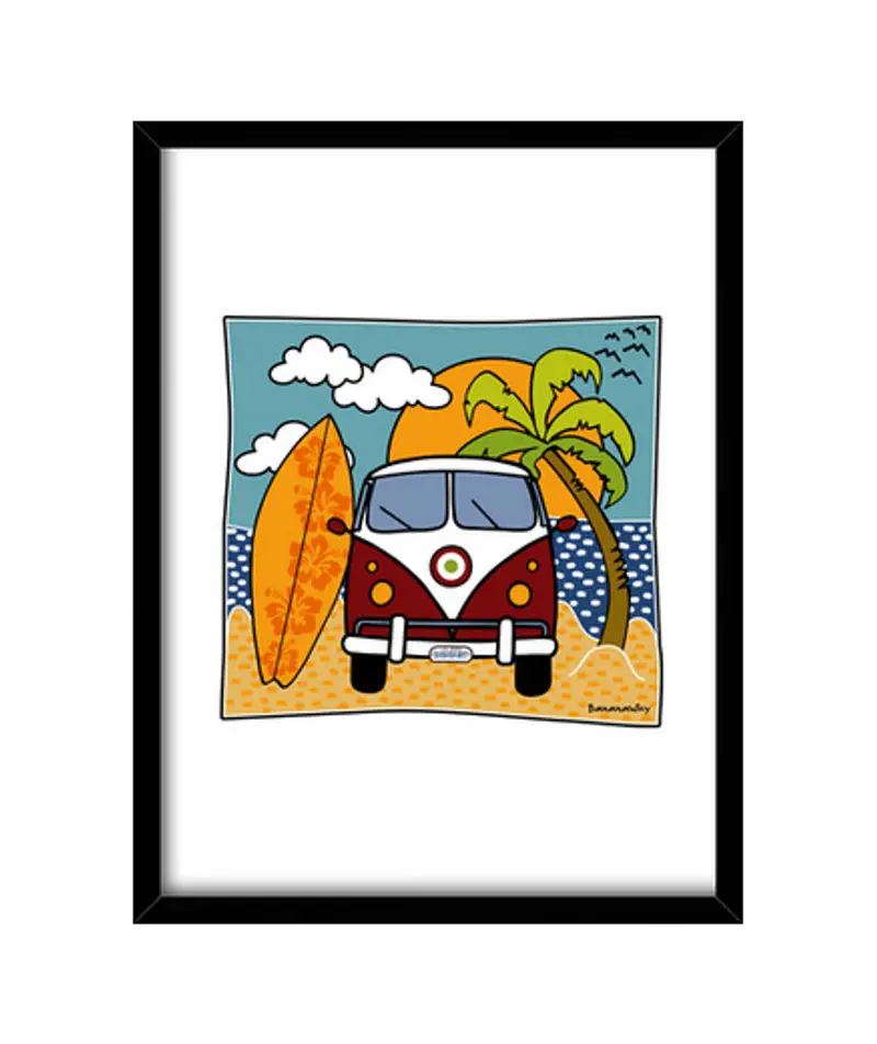 Quadro con cornice verticale surf perché los tubi