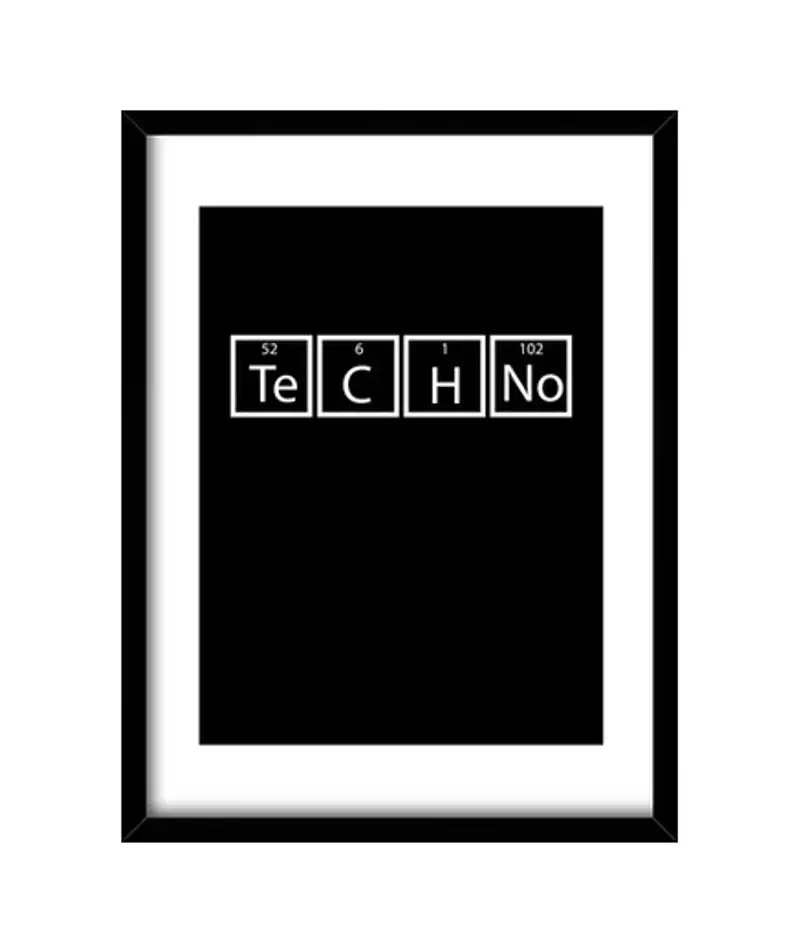 Quadro con cornice verticale techno festival techno musica techno