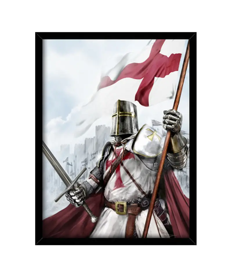 Quadro con cornice verticale templario
