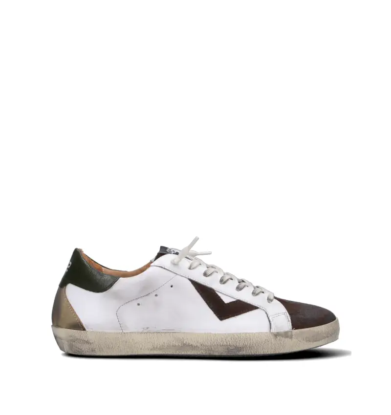 Sneaker uomo bianca in pelle Vario