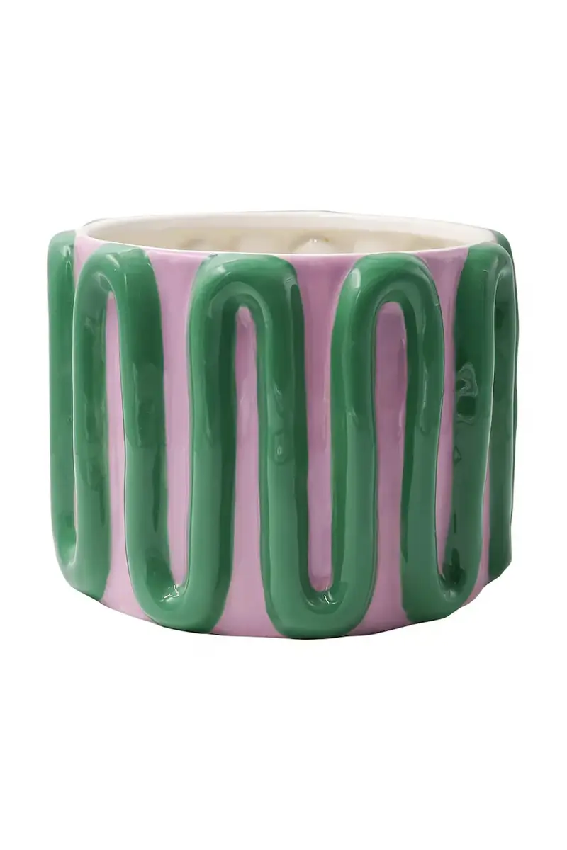 copertura vaso Estefania 20 x 20 x 14,5 cm colore verde