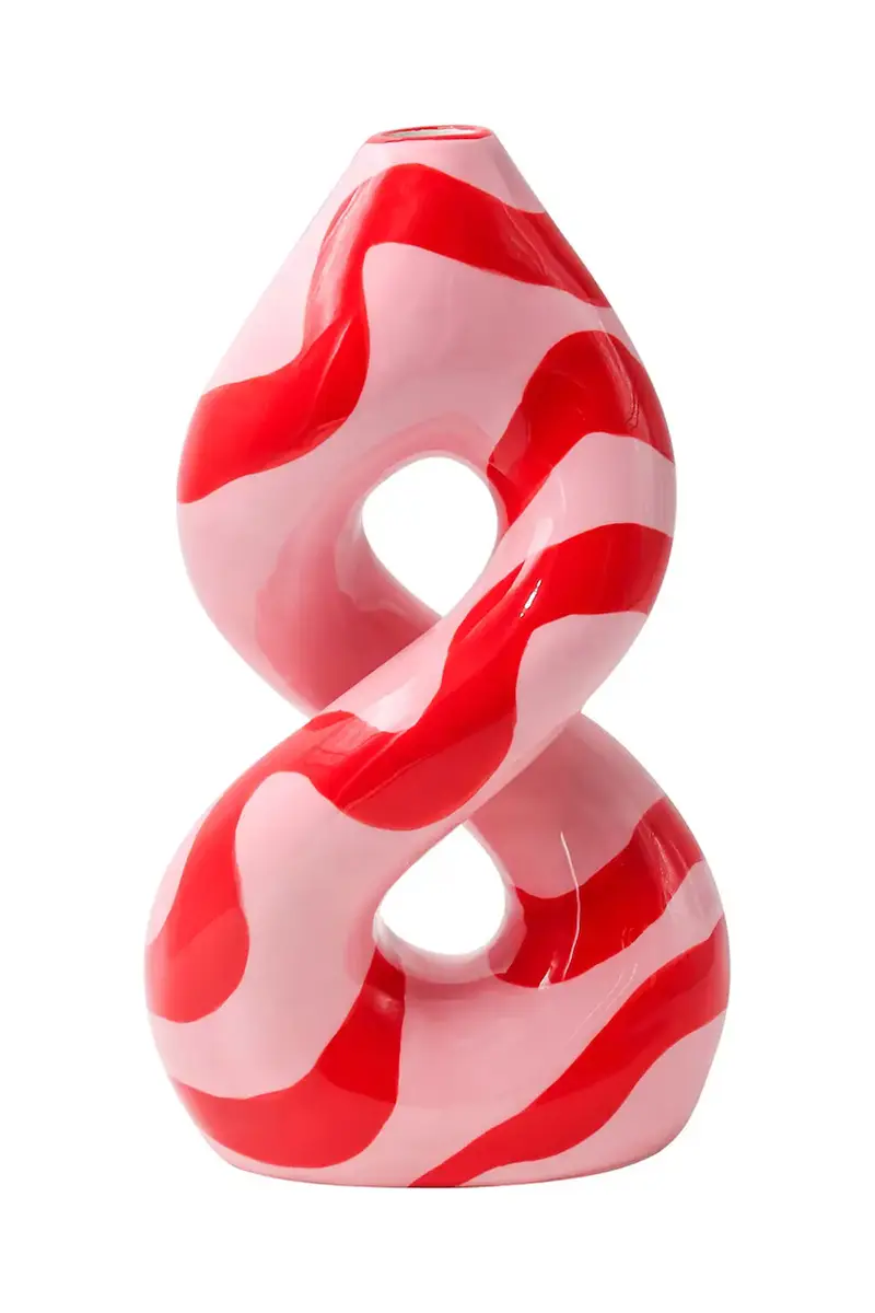 vaso decorativo Fernanda 14,5 x 9 x 25,5 cm Rosa