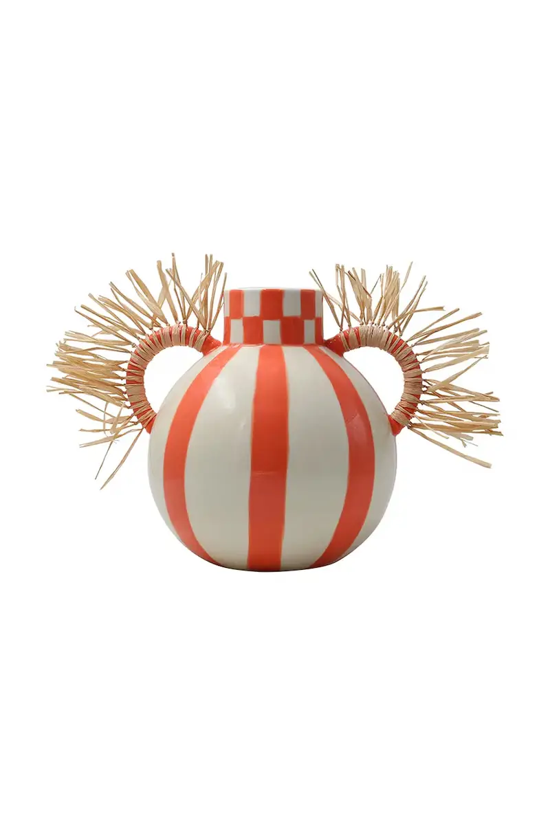 vaso decorativo Fernanda 19,5 x 16 x 17,5 cm Rosso