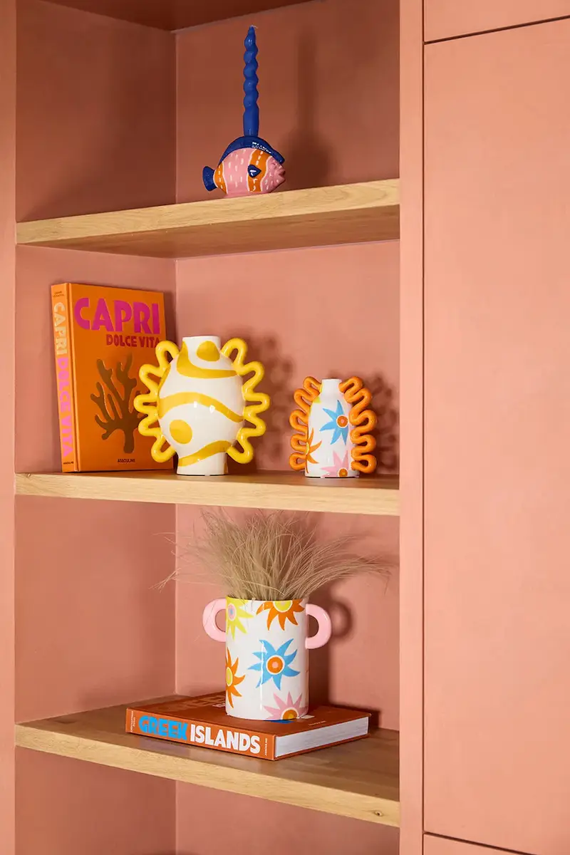 vaso decorativo Isabel 22, 5 x 14, 5 x 19, 5 cm Multicolore miniatura 3