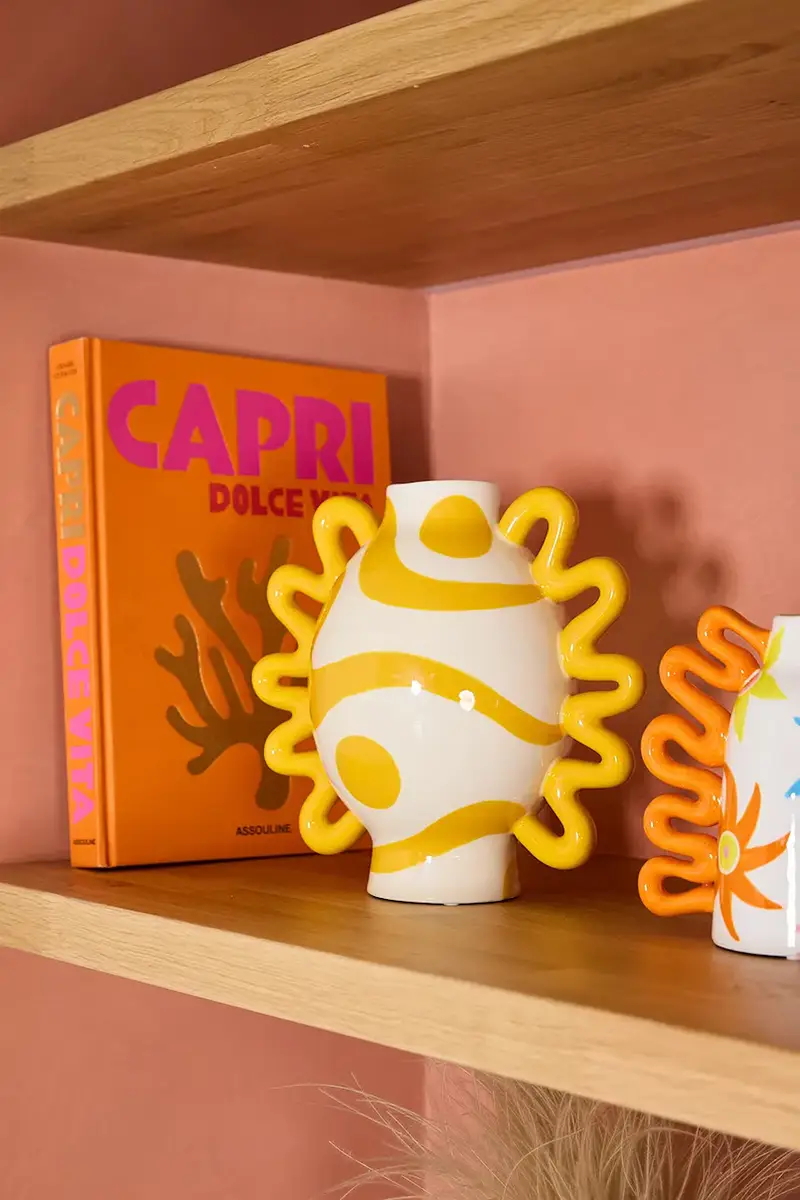 vaso decorativo ROdrigo 24 x 15, 5 x 23, 5 cm Arancione miniatura 2