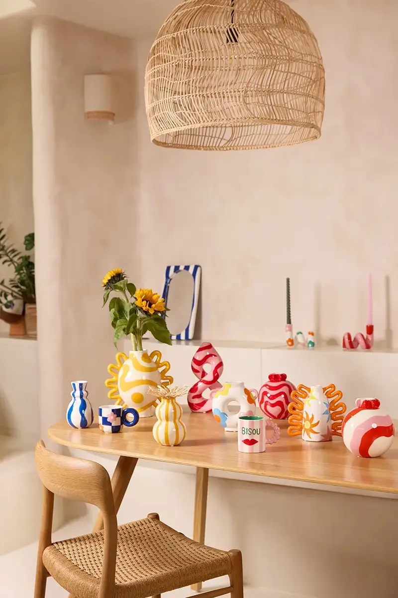 vaso decorativo ROdrigo 24 x 15, 5 x 23, 5 cm Arancione miniatura 5