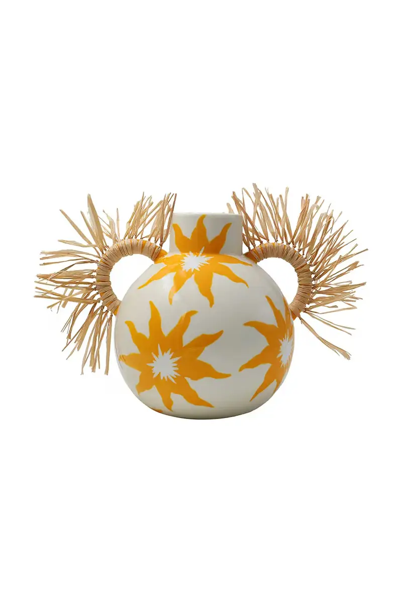 vaso decorativo Silvia 19,5 x 16 x 17,5 cm Arancione