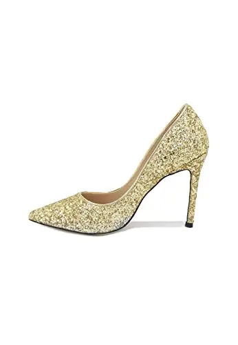 QUEEN HELENA Decollete Scarpe con Tacco a Spillo Eleganti a Punta Chiusa Donna K2068 miniatura 3