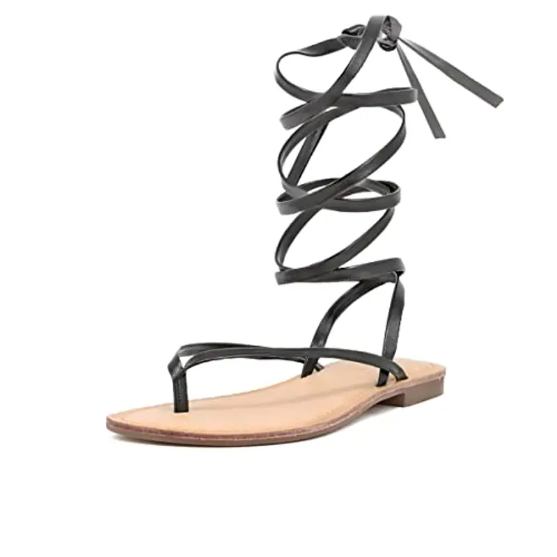 QUEEN HELENA Sandali infradito Donna Nero 1958601