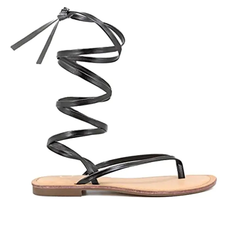 QUEEN HELENA Sandali infradito Donna Nero 1958601 miniatura 2