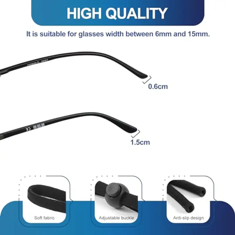 Qufiiry Occhiali sportivi Nero 940806 miniatura 3