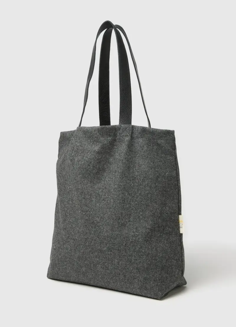 Borsa Shopper Grigia Quid, Uomo, Grigio miniatura 2