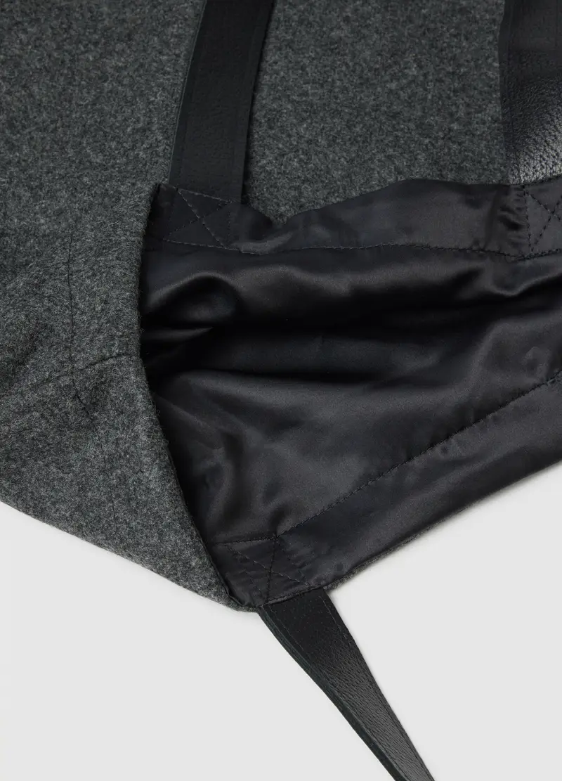 Borsa Shopper Grigia Quid, Uomo, Grigio miniatura 3