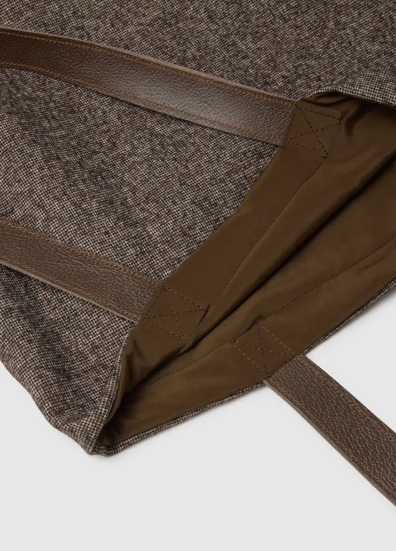 Borsa Shopper Marrone Quid, Uomo, Marrone miniatura 3