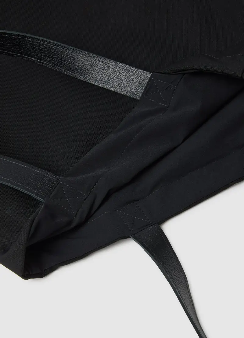 Borsa Shopper Nera Quid, Uomo, Nero miniatura 3