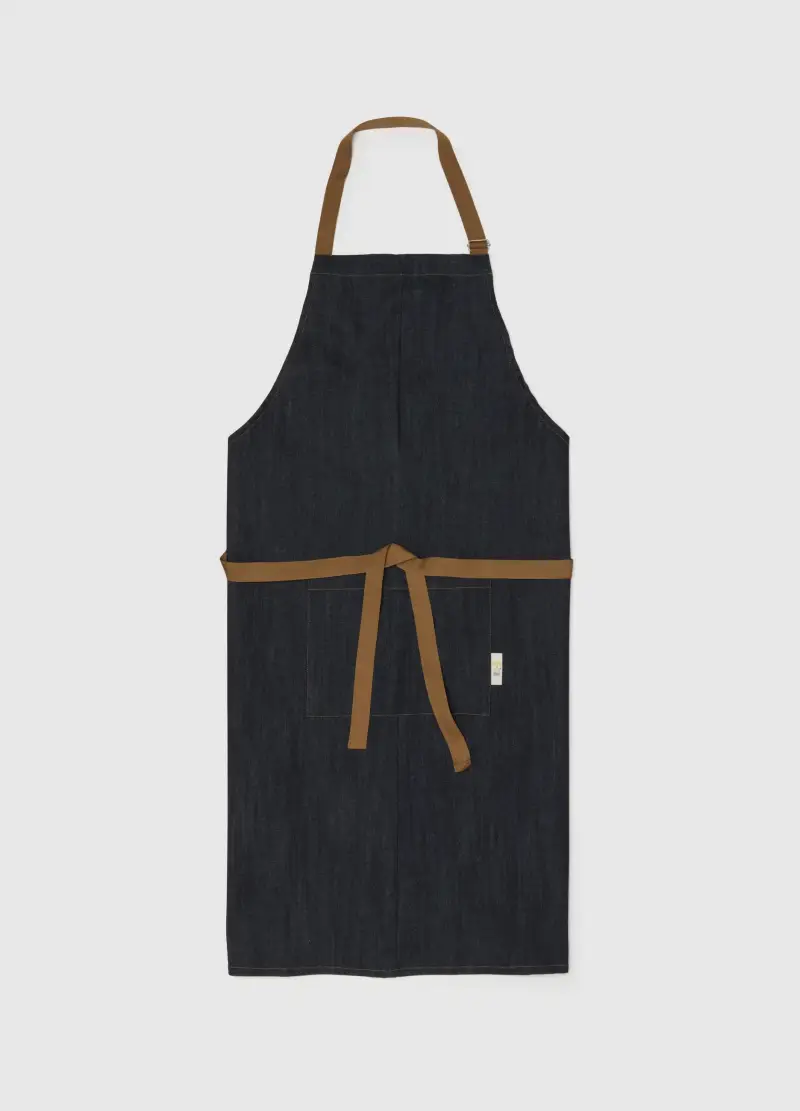 Grembiule Blu In Denim Elasticizzato Quid, Uomo, Denim