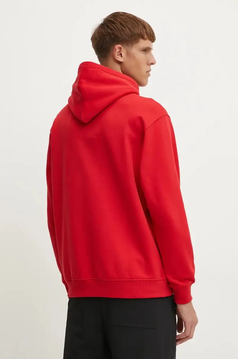 felpa Dna Bubble Logo Hoodie Rosso miniatura 3