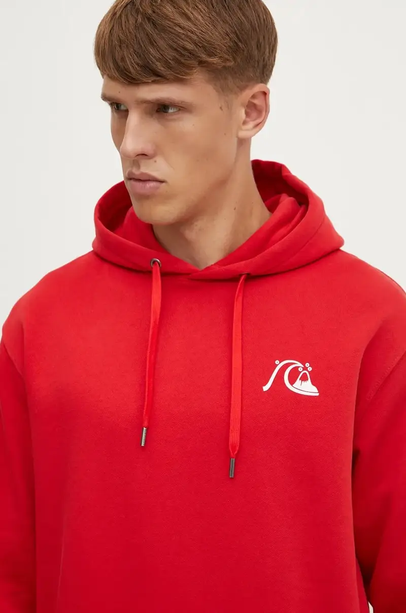 felpa Dna Bubble Logo Hoodie Rosso miniatura 4