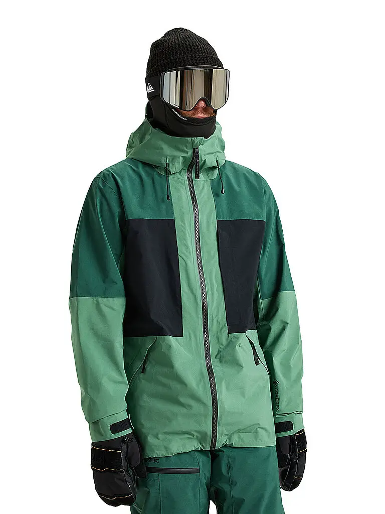 Giacca da snowboard da uomo Forever Stretch GORE-TEX verde | S