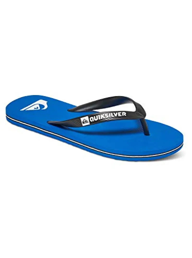 Quiksilver Infradito Molokai da uomo per uomo Scarpe da doccia e da bagno, Nero (Negro/(Xkbk Nero/Blu/Nero) Xkbk), 43 EU