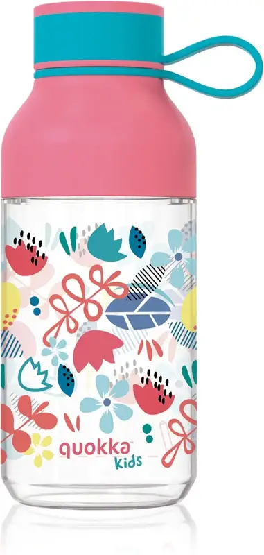Ice bambini bottiglia con laccetto fiori 430 ml