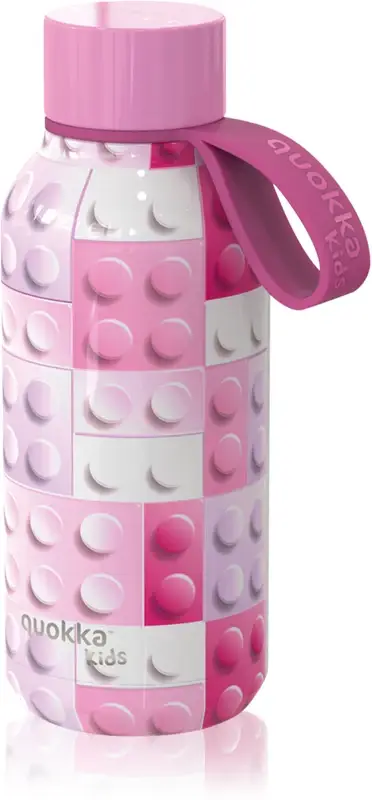 Solid bambini thermos con laccetto Pink Bricks 330 ml