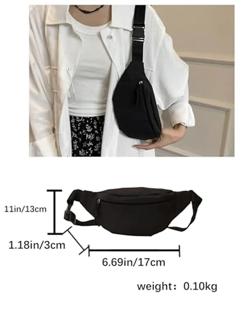 QZLSAYSL Marsupio Uomo Nero 1214615 miniatura 2