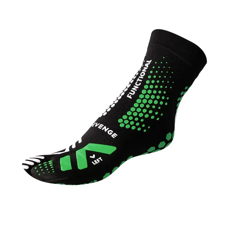 Calze Functional One Finger New Nero/Verde Unisex 34/37