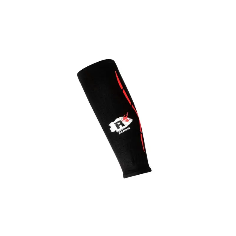 Calze Palestra a Compressione Nero Rosso Uomo L