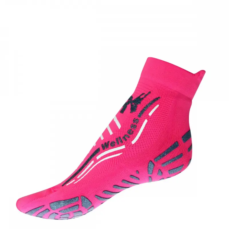 Calze Palestra Wellness Fucsia Fluo Azzurro Uomo 34/37