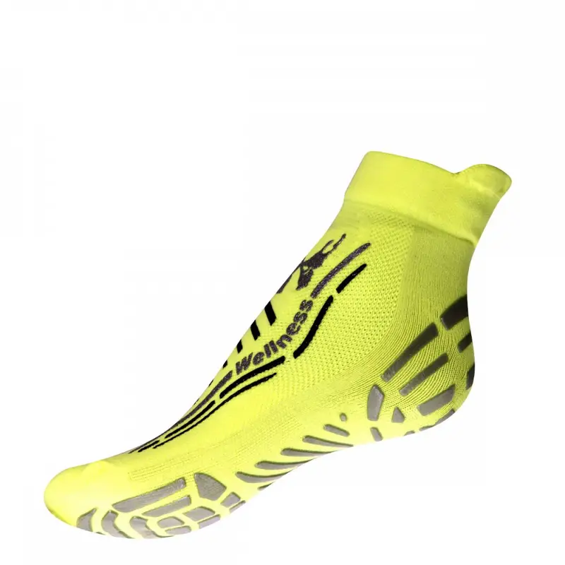 Calze Palestra Wellness Giallo Fluo Argento Uomo 42/45