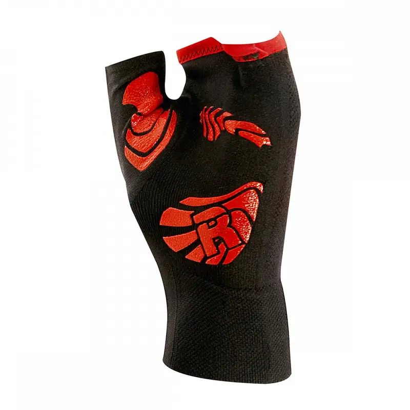 Guanti Palestra Nero Rosso Uomo L