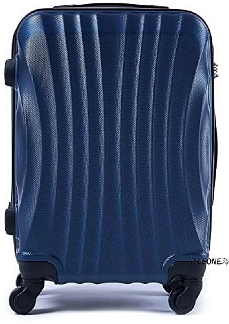 R.Leone 50x35x20 ruota smontabile 45x36x20 cm EasyJet Valigia Trolley Bagaglio a mano in ABS 4 Ruote Rimovibili 20374 (50x35x20 ruota smontato 45x36x20 cm, Rose Gold) miniatura 3