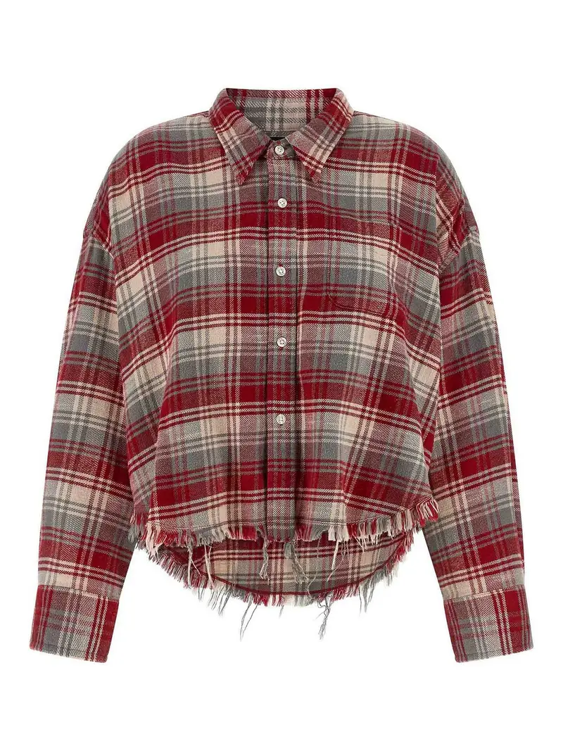 Camicia con frange Rosso
