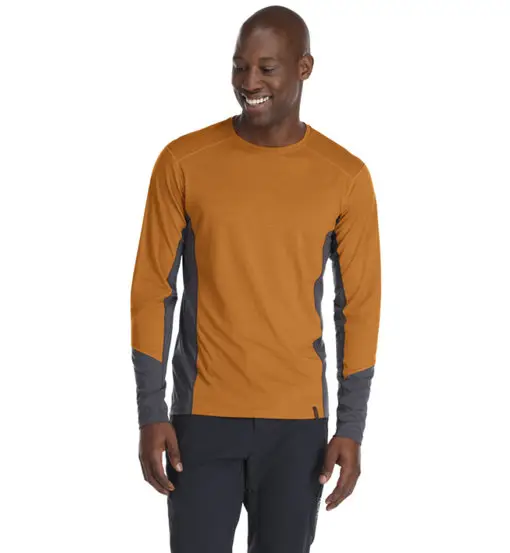 Syncrino Base LS Tee - maglietta tecnica - uomo Orange