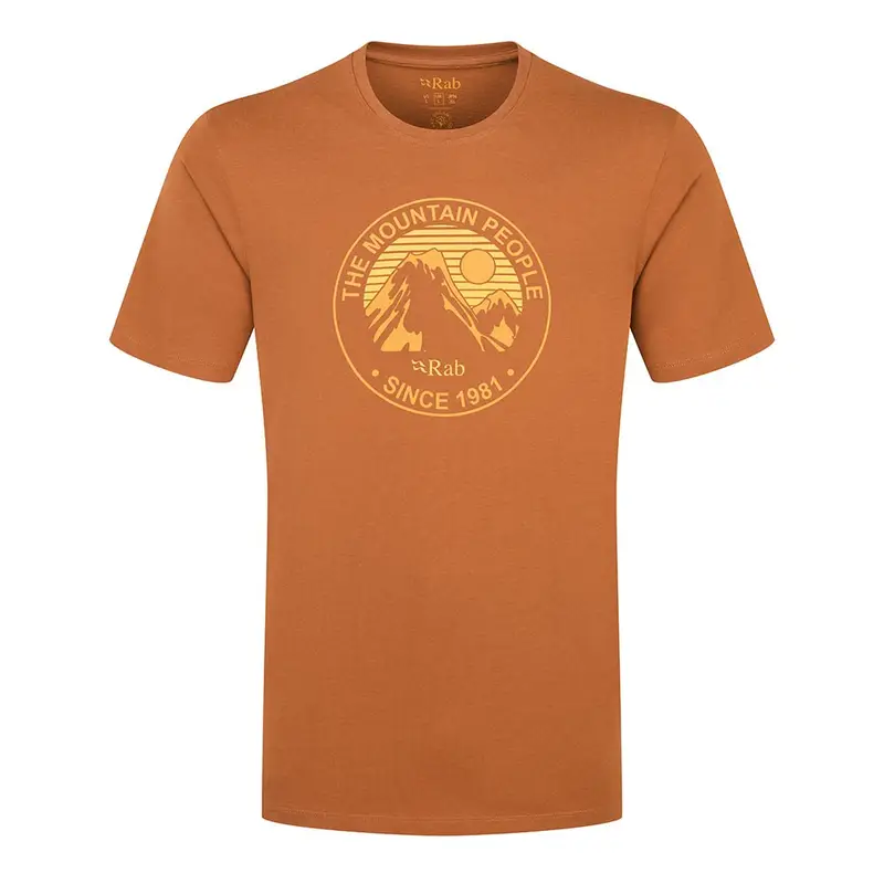 T-Shirt Stance Alpine Peak Arancione Uomo M