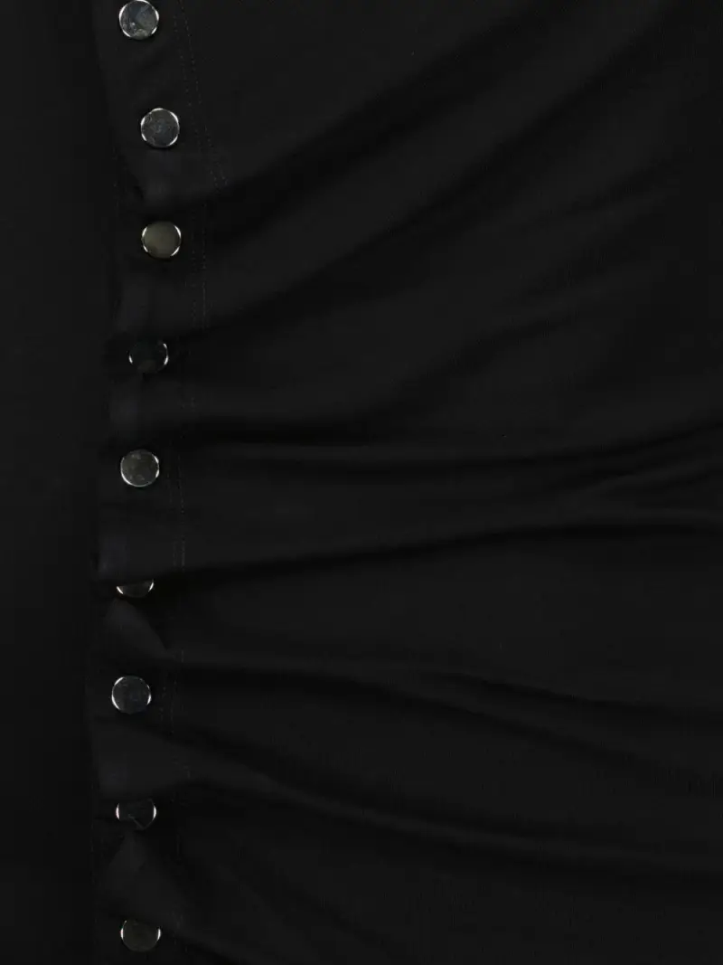 Abito nero drappeggiato miniatura 2