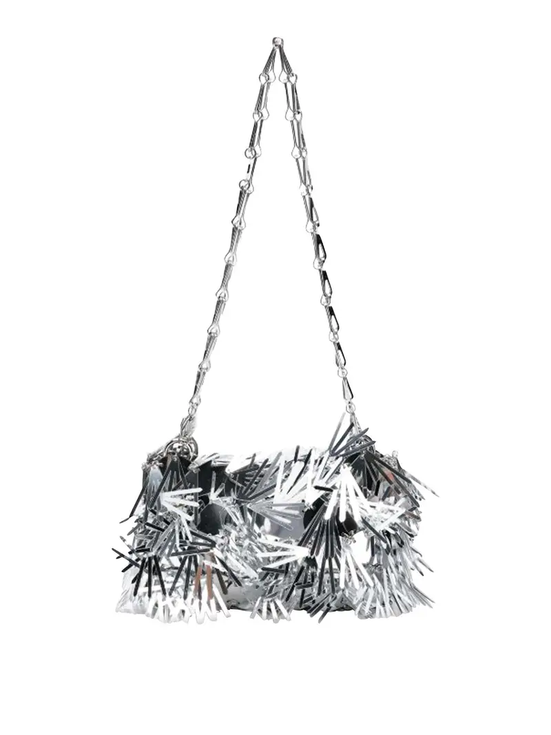 RABANNE Borsa a spalla Argento 3852848