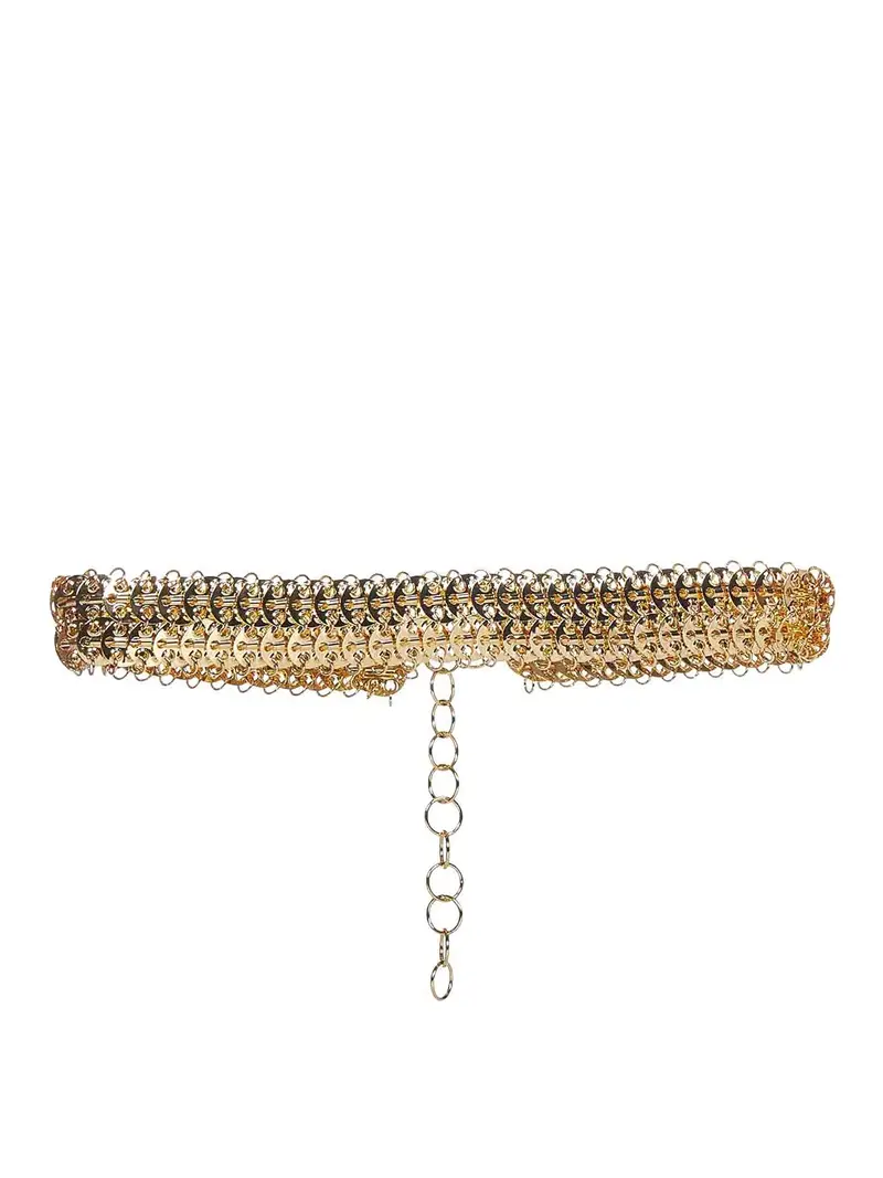 Cintura a disco color oro