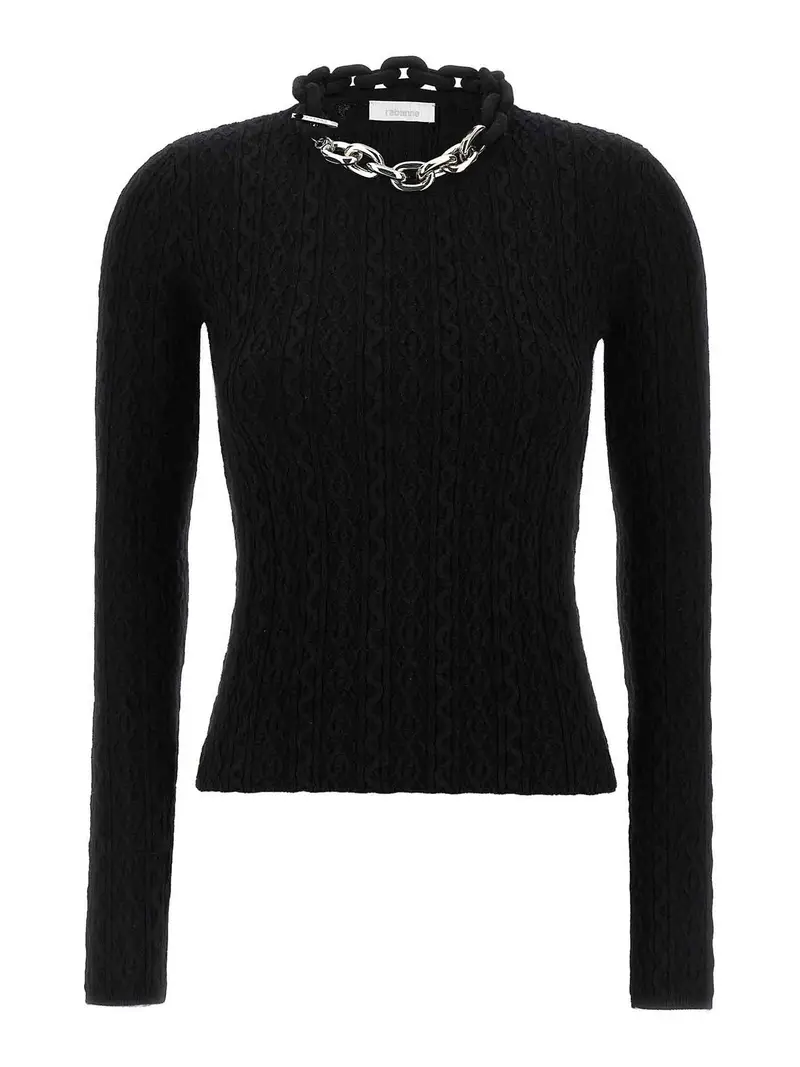 Maglione collana Nero