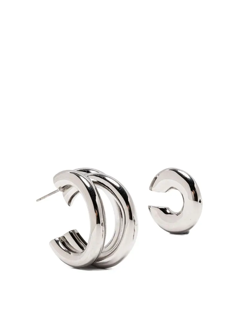 Set Orecchini E Bracciale Rigido Argento