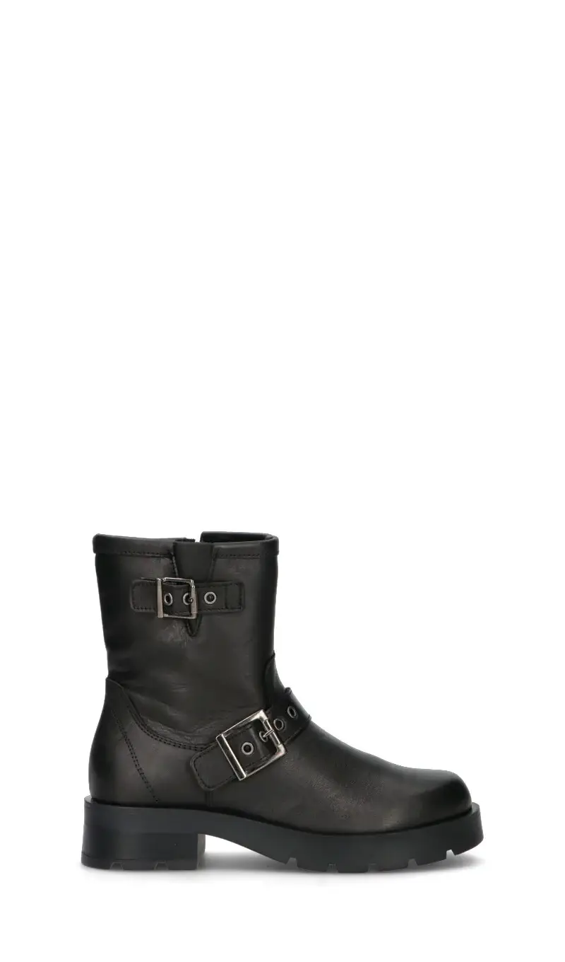 Tronchetto donna nero in pelle Vario